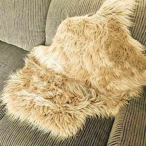 Area Rug Ultra Soft Faux Oatmeal/Beige